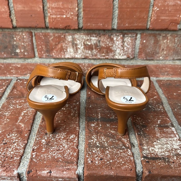 H Halston Women's Hong Kong Sling Back Strappy Heel Sandals Shoes 7.5 - Picture 4 of 7